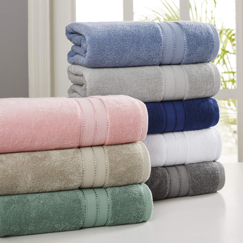 Modern Threads - Spun Loft 18-Piece 100% Combed Cotton Towel Set - Bath Towels, Hand Towels, & Washcloths - Super Absorbent & Quick Dry - 600 GSM - Soft & Plush, Blush - Image 4